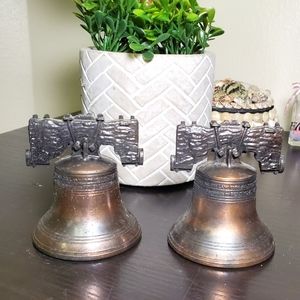 2 Vintage Liberty Bell Replicas